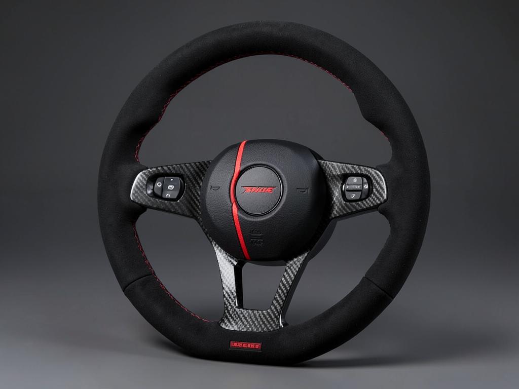 Stuur met leer en Alcantara